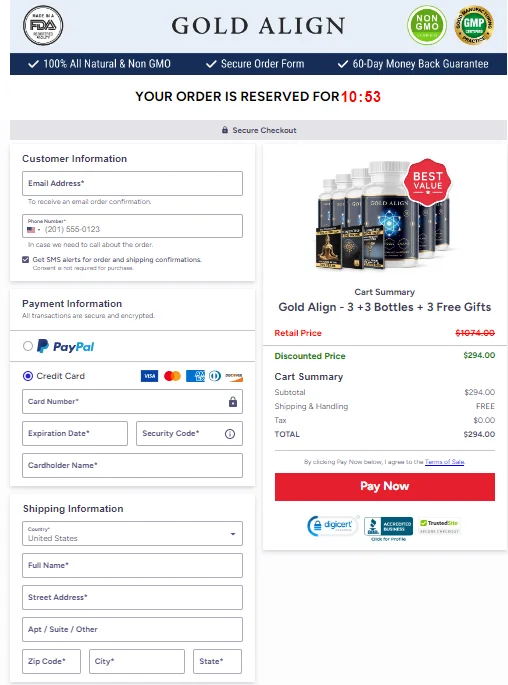 Secure Checkout Form